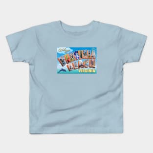 Virginia Beach Postcard Kids T-Shirt